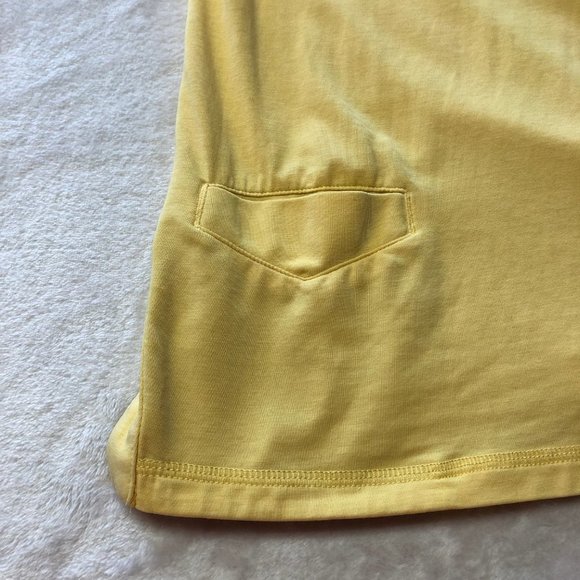 LULULEMON Yellow Polo Short Sleeve Men's Shirt Size 8 - Picture 3 of 8